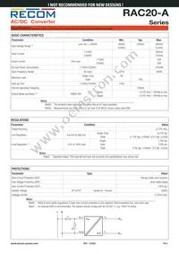 RAC20-0515TA-ST Datasheet Page 2