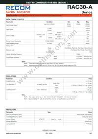 RAC30-0515TA-E-ST Datasheet Page 2