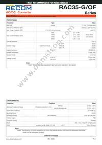 RAC35-05SG/OF Datasheet Page 3