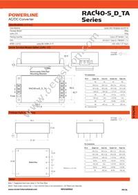 RAC40-3.3SA-ST Datasheet Page 2