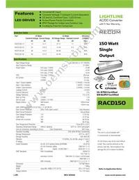 RACD150-12 Datasheet Cover