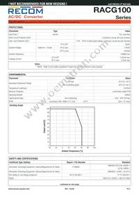 RACG100-48S Datasheet Page 3