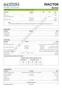 RACT09-500 Datasheet Page 2