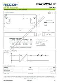 RACV20-12-LP Datasheet Page 4