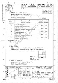 RAY1112H-75M-TR Datasheet Page 3