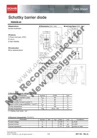 RB085B-40TL Datasheet Cover