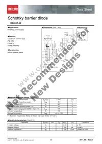 RB085T-40 Datasheet Cover