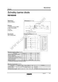 RB160A40T-32 Datasheet Cover