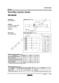 RB160A60T-32 Datasheet Cover