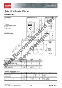 RB400VA-50TR Datasheet Cover