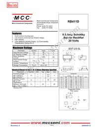 RB411D-TP Datasheet Cover