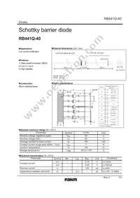 RB441Q-40T-72 Datasheet Cover