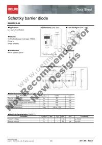 RB520CS-30T2R Datasheet Cover