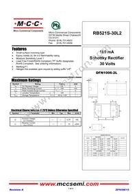 RB521S-30L2-TP Datasheet Cover