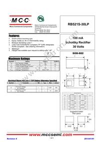 RB521S-30LP-TP Datasheet Cover