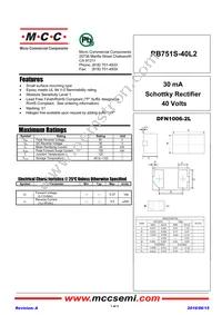 RB751S-40L2-TP Datasheet Cover