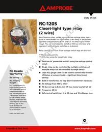 RC-120S Datasheet Cover