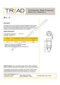 RC-3-B Datasheet Cover