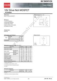 RCD050N20TL Datasheet Cover