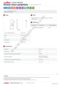 RCE5C1H221J0DBH03A Datasheet Cover