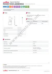 RCE5C1H331J0DBH03A Datasheet Cover