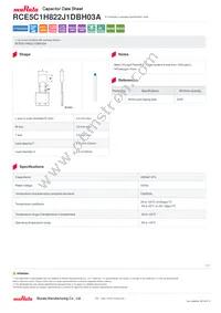 RCE5C1H822J1DBH03A Datasheet Cover