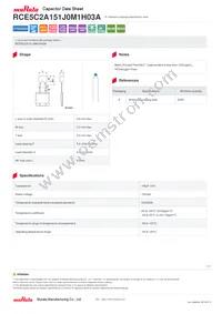 RCE5C2A151J0M1H03A Datasheet Cover