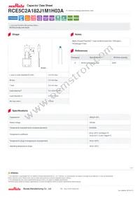 RCE5C2A182J1M1H03A Datasheet Cover