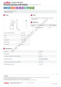 RCE5C2A332J1M1H03A Datasheet Cover