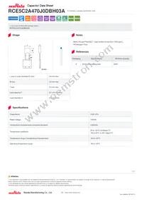 RCE5C2A470J0DBH03A Datasheet Cover