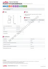 RCER71H102K0DBH03A Datasheet Cover