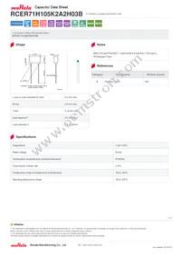 RCER71H105K2A2H03B Datasheet Cover