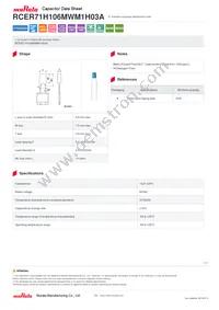 RCER71H106MWM1H03A Datasheet Cover