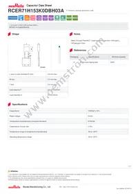 RCER71H153K0DBH03A Datasheet Cover