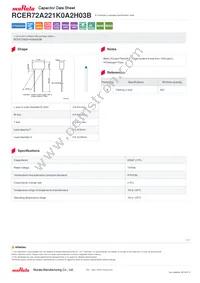 RCER72A221K0A2H03B Datasheet Cover