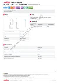 RCER72A222K0DBH03A Datasheet Cover