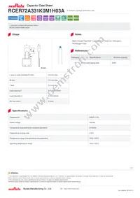 RCER72A331K0M1H03A Datasheet Cover