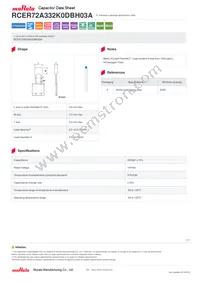 RCER72A332K0DBH03A Datasheet Cover