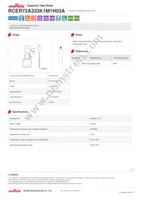 RCER72A333K1M1H03A Datasheet Cover