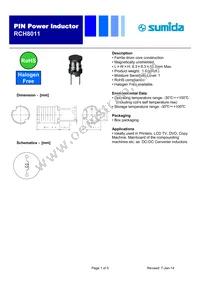 RCH8011NP-821L Datasheet Cover