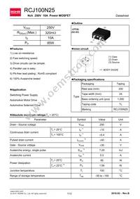 RCJ100N25TL Datasheet Cover