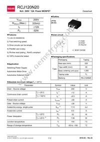 RCJ120N20TL Datasheet Cover