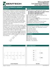 RCLAMP0516P.TCT Datasheet Cover