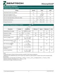 RCLAMP0516P.TCT Datasheet Page 2