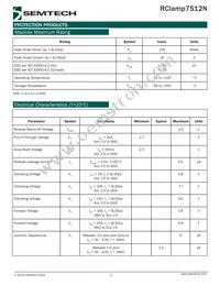 RCLAMP7512N.TCT Datasheet Page 2