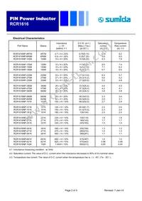 RCR1616NP-180M Datasheet Page 2