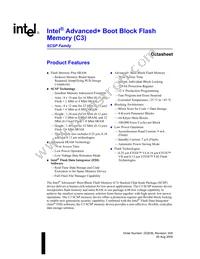 RD28F1604C3BD70A Datasheet Cover