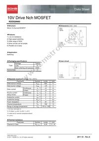 RDD020N60TL Datasheet Cover