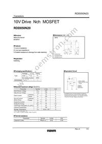 RDD050N20TL Datasheet Cover
