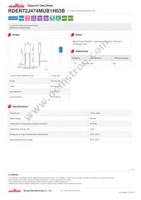 RDER72J474MUB1H03B Datasheet Cover